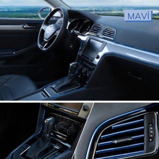 Mavi Araba Oto Trim Dekorasyon Şeridi Kauçuk Elastik Kolay Kurulum 5 metre Şerit Bant Mavi Araba Oto Trim Dekorasyon Şeridi Kauçuk Elastik Kolay Kurulum 5 metre Şerit Bant