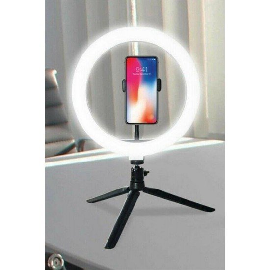 10inç 26cm Youtube Instagram Tiktok Selfie Stüdyo Video Fotoğraf Ring Light Tripod Led Halka Işık 10inç 26cm Youtube Instagram Tiktok Selfie Stüdyo Video Fotoğraf Ring Light Tripod Led Halka Işık