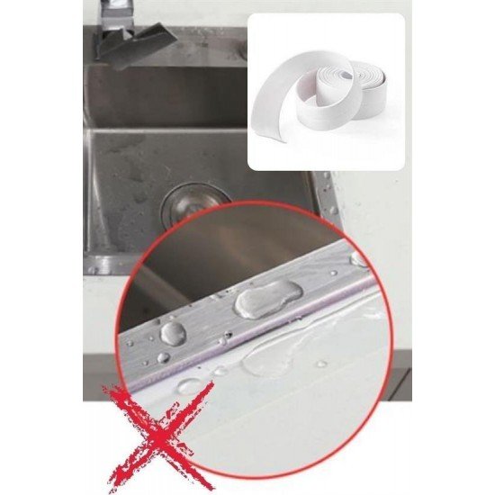 Su Sızdırmaz Banyo Mutfak Lavabo Küvet İzolasyon Şerit Bant Su Sızdırmaz Banyo Mutfak Lavabo Küvet İzolasyon Şerit Bant