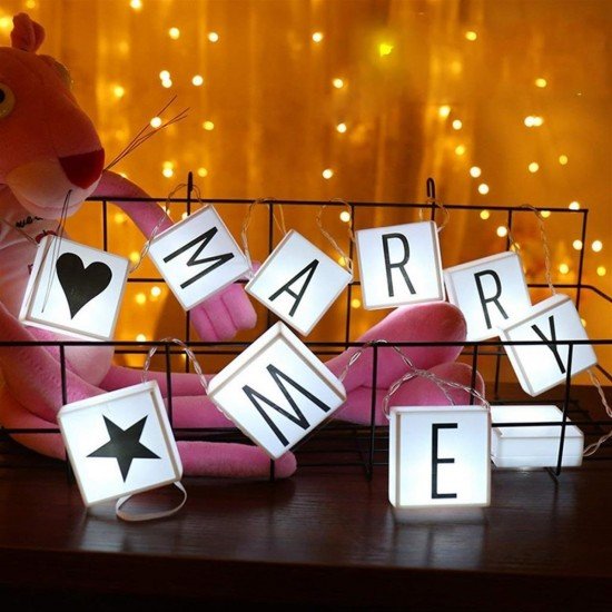 10lu Lightbox Işıklı Harf Mesaj Panosu Dekoratif Harf Işık Zinciri 10lu Lightbox Işıklı Harf Mesaj Panosu Dekoratif Harf Işık Zinciri
