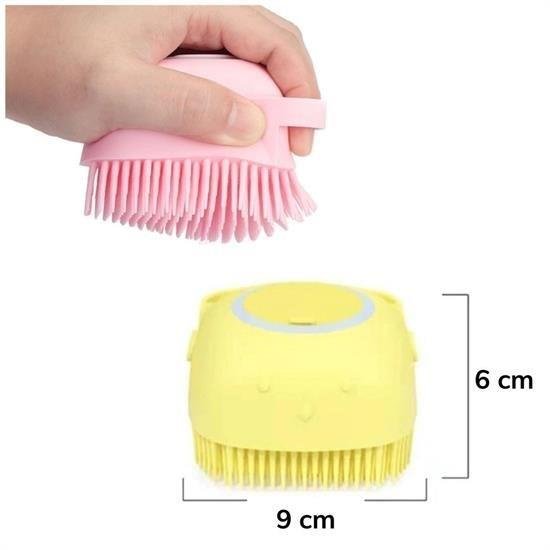 Yumuşak Silikon Malzemeli Esnek Jel Hazneli Masaj Fonksiyonlu Etkili Banyo Duş Kese Lifi 