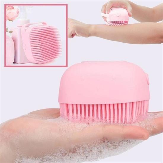 Yumuşak Silikon Malzemeli Esnek Jel Hazneli Masaj Fonksiyonlu Etkili Banyo Duş Kese Lifi 