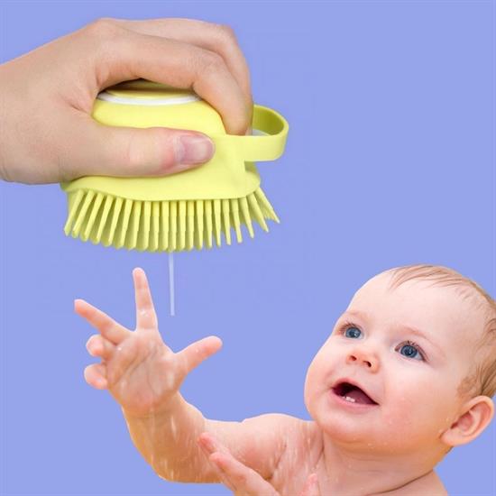 Yumuşak Silikon Malzemeli Esnek Jel Hazneli Masaj Fonksiyonlu Etkili Banyo Duş Kese Lifi 