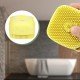 Yumuşak Silikon Malzemeli Esnek Jel Hazneli Masaj Fonksiyonlu Etkili Banyo Duş Kese Lifi 
