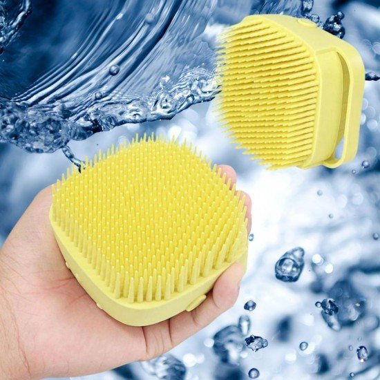 Yumuşak Silikon Malzemeli Esnek Jel Hazneli Masaj Fonksiyonlu Etkili Banyo Duş Kese Lifi 