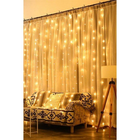 2x2 Metre 320 Led 8 Fonskiyonlu Dekoratif Led Günışığı Perde 2x2 Metre 320 Led 8 Fonskiyonlu Dekoratif Led Günışığı Perde