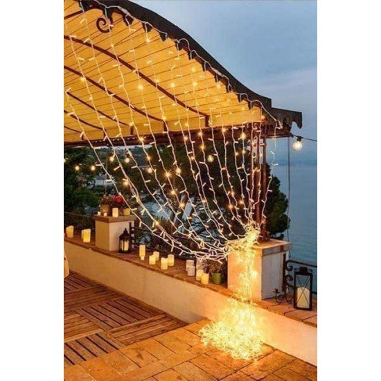 2x2 Metre 320 Led 8 Fonskiyonlu Dekoratif Led Günışığı Perde 2x2 Metre 320 Led 8 Fonskiyonlu Dekoratif Led Günışığı Perde