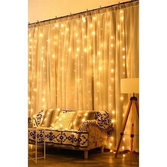 2x2 Metre 320 Led 8 Fonskiyonlu Dekoratif Led Günışığı Perde 2x2 Metre 320 Led 8 Fonskiyonlu Dekoratif Led Günışığı Perde