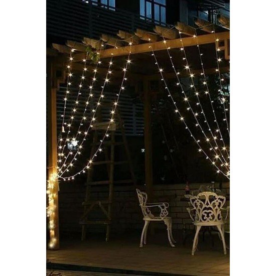2x2 Metre 320 Led 8 Fonskiyonlu Dekoratif Led Günışığı Perde 2x2 Metre 320 Led 8 Fonskiyonlu Dekoratif Led Günışığı Perde