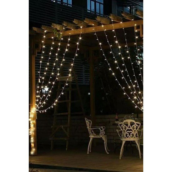 2x2 Metre 320 Led 8 Fonskiyonlu Dekoratif Led Günışığı Perde 2x2 Metre 320 Led 8 Fonskiyonlu Dekoratif Led Günışığı Perde
