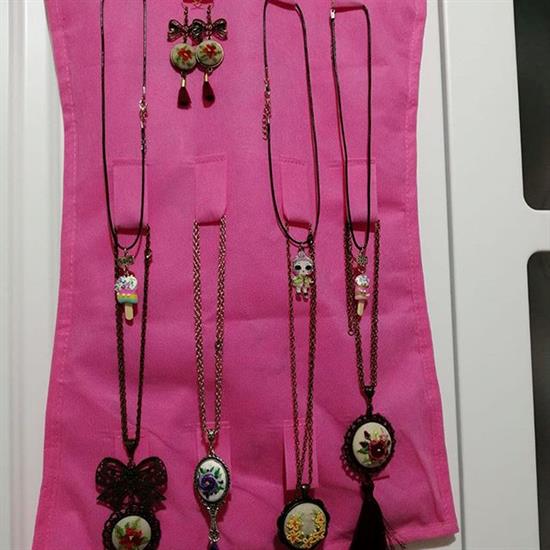 Elbise Şeklinde Takı Organizeri - Pembe Elbise Şeklinde Takı Organizeri - Pembe