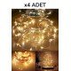 Peri Led Işık 28 Ledli  3 Metre Sarı Led Şerit Aydınlatma Spot Led