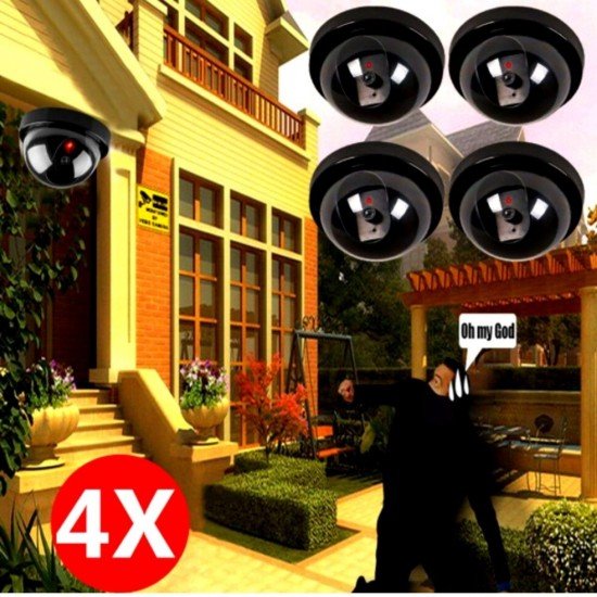 Gerçek Görünümlü Hareket Sensörlü Sahte Maket Güvenlik Kamerası