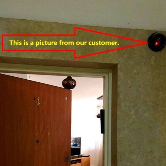 Gerçek Görünümlü Hareket Sensörlü Sahte Maket Güvenlik Kamerası