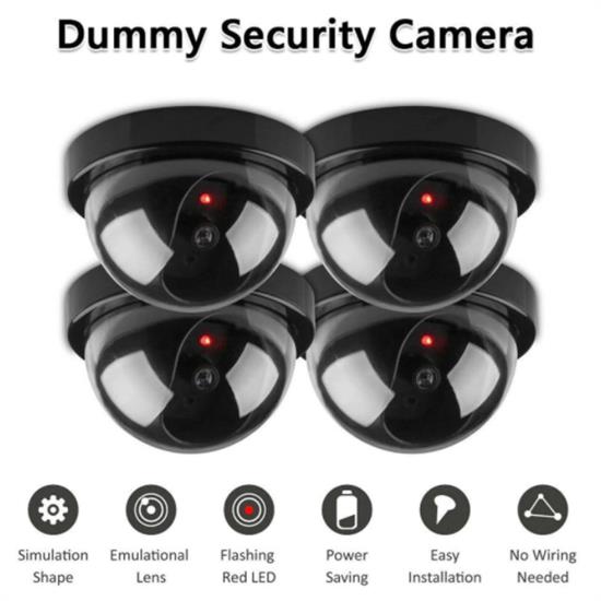 Gerçek Görünümlü Hareket Sensörlü Sahte Maket Güvenlik Kamerası