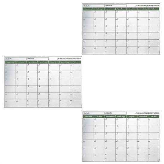 Manyetik Yapışkanlı Bir Aylık Program Planlayıcı Takvim 85x56 cm Manyetik Yapışkanlı Bir Aylık Program Planlayıcı Takvim 85x56 cm