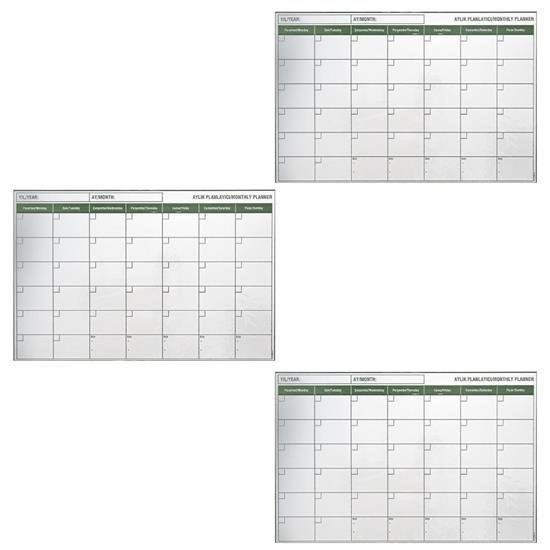 Manyetik Yapışkanlı Bir Aylık Program Planlayıcı Takvim 85x56 cm Manyetik Yapışkanlı Bir Aylık Program Planlayıcı Takvim 85x56 cm