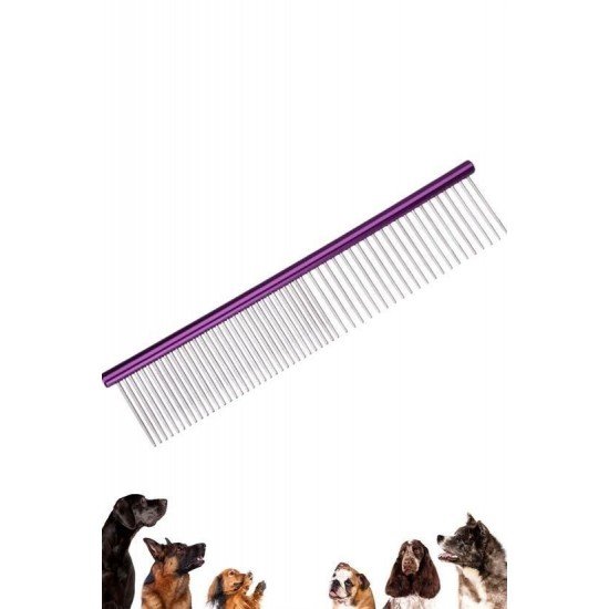 Parlak Metal Köpek Tarağı Renkli Pet Köpek Pire Tımar Tarağı Köpek Tüyü Tarama Parlak Metal Köpek Tarağı Renkli Pet Köpek Pire Tımar Tarağı Köpek Tüyü Tarama