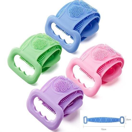 Çift Taraflı Banyo Hamam Lifi Silikon Masajlı Yumuşak Duş Lifi Uzun Ömürlü Hazır Banyo Kesesi Çift Taraflı Banyo Hamam Lifi Silikon Masajlı Yumuşak Duş Lifi Uzun Ömürlü Hazır Banyo Kesesi