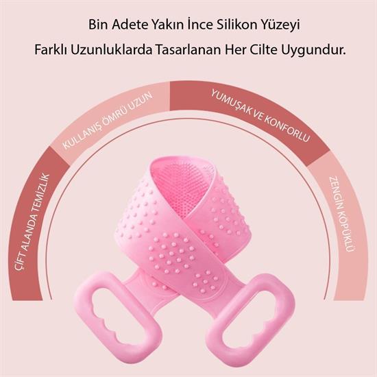 Çift Taraflı Banyo Hamam Lifi Silikon Masajlı Yumuşak Duş Lifi Uzun Ömürlü Hazır Banyo Kesesi Çift Taraflı Banyo Hamam Lifi Silikon Masajlı Yumuşak Duş Lifi Uzun Ömürlü Hazır Banyo Kesesi