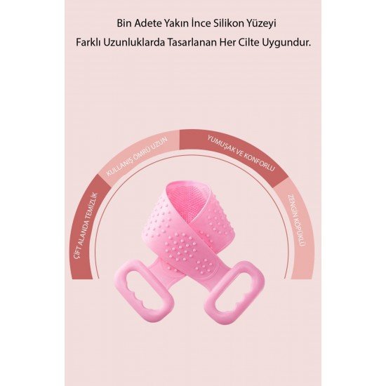 Çift Taraflı Banyo Hamam Lifi Silikon Masajlı Yumuşak Duş Lifi Uzun Ömürlü Hazır Banyo Kesesi Çift Taraflı Banyo Hamam Lifi Silikon Masajlı Yumuşak Duş Lifi Uzun Ömürlü Hazır Banyo Kesesi