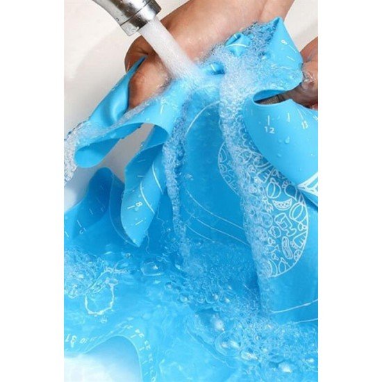 40*50 cm Silikon Ölçekli Kullanımı Kolay Hamur Açma Matı Ekmek Mantı Makarna Hamuru Yoğurma  Matı