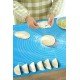 40*50 cm Silikon Ölçekli Kullanımı Kolay Hamur Açma Matı Ekmek Mantı Makarna Hamuru Yoğurma  Matı