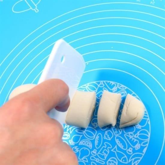 40*50 cm Silikon Ölçekli Kullanımı Kolay Hamur Açma Matı Ekmek Mantı Makarna Hamuru Yoğurma  Matı