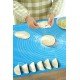 40*50 cm Silikon Ölçekli Kullanımı Kolay Hamur Açma Matı Ekmek Mantı Makarna Hamuru Yoğurma  Matı