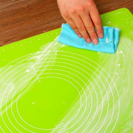40*50 cm Silikon Ölçekli Kullanımı Kolay Hamur Açma Matı Ekmek Mantı Makarna Hamuru Yoğurma  Matı
