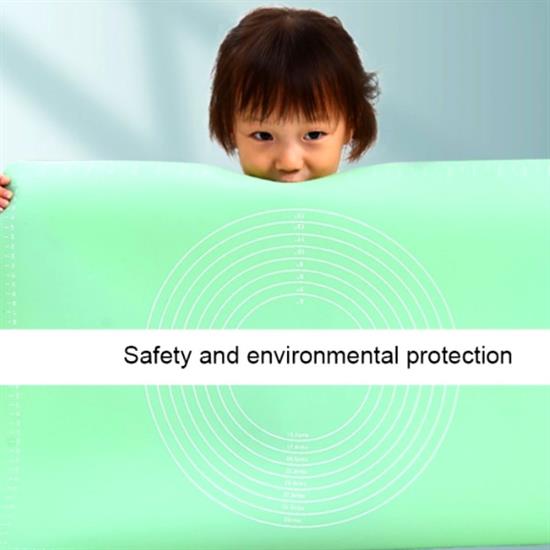 40*50 cm Silikon Ölçekli Kullanımı Kolay Hamur Açma Matı Ekmek Mantı Makarna Hamuru Yoğurma  Matı