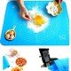 40*50 cm Silikon Ölçekli Kullanımı Kolay Hamur Açma Matı Ekmek Mantı Makarna Hamuru Yoğurma  Matı
