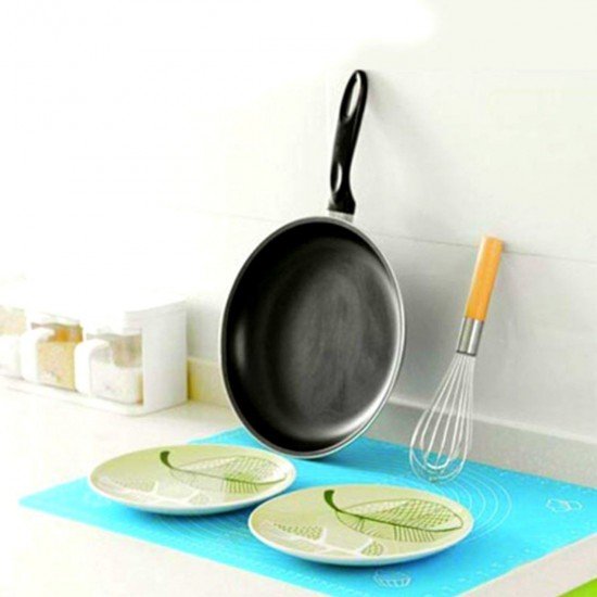 40*50 cm Silikon Ölçekli Kullanımı Kolay Hamur Açma Matı Ekmek Mantı Makarna Hamuru Yoğurma  Matı