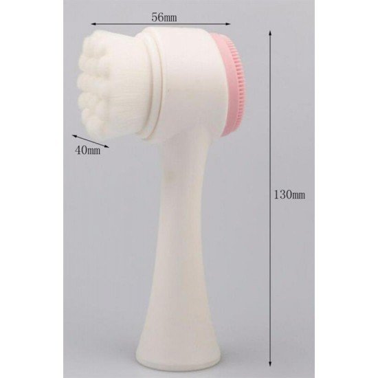 2li Set Çift Taraflı Cilt Temizleme Fırçası ve Yeşim Taşı Çift Taraflı Cilt Masaj Aleti