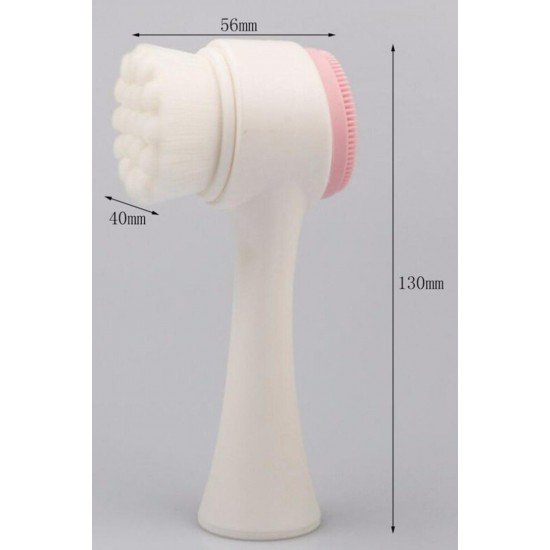 2li Set Çift Taraflı Cilt Temizleme Fırçası ve Yeşim Taşı Çift Taraflı Cilt Masaj Aleti