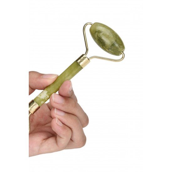 2li Set Çift Taraflı Cilt Temizleme Fırçası ve Yeşim Taşı Çift Taraflı Cilt Masaj Aleti