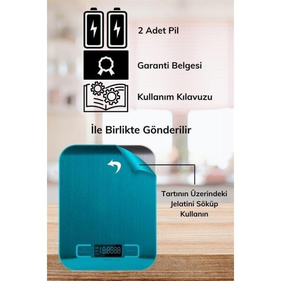 TF 1002 Hassas Ölçümlü Maksimum 5 Kg Kapasiteli Led Ekran Platin Dijital Mutfak Tartısı TF 1002 Hassas Ölçümlü Maksimum 5 Kg Kapasiteli Led Ekran Platin Dijital Mutfak Tartısı