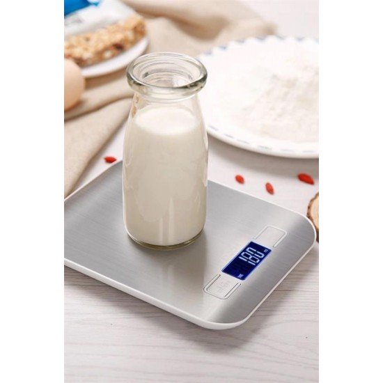 TF 1002 Hassas Ölçümlü Maksimum 5 Kg Kapasiteli Led Ekran Platin Dijital Mutfak Tartısı TF 1002 Hassas Ölçümlü Maksimum 5 Kg Kapasiteli Led Ekran Platin Dijital Mutfak Tartısı