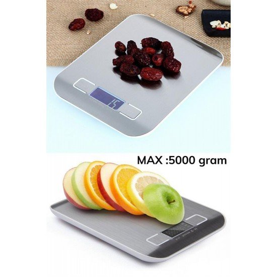 TF 1002 Hassas Ölçümlü Maksimum 5 Kg Kapasiteli Led Ekran Platin Dijital Mutfak Tartısı TF 1002 Hassas Ölçümlü Maksimum 5 Kg Kapasiteli Led Ekran Platin Dijital Mutfak Tartısı