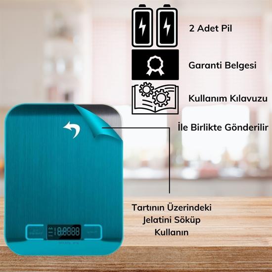 TF 1002 Hassas Ölçümlü Maksimum 5 Kg Kapasiteli Led Ekran Platin Dijital Mutfak Tartısı TF 1002 Hassas Ölçümlü Maksimum 5 Kg Kapasiteli Led Ekran Platin Dijital Mutfak Tartısı