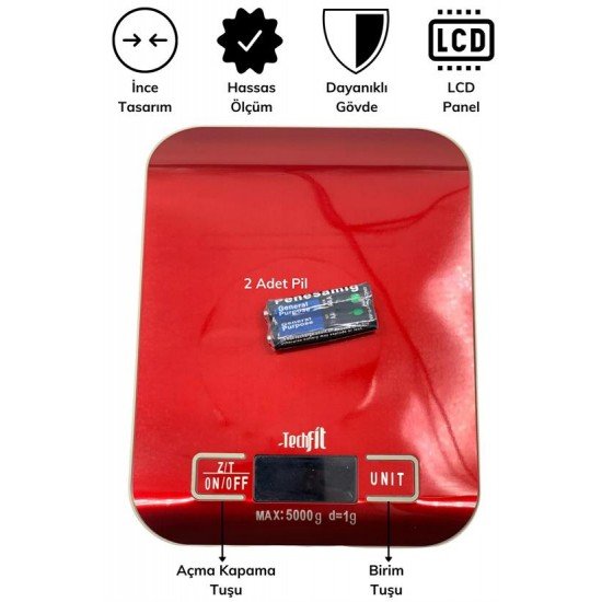 TF 1002 Hassas Ölçümlü Maksimum 5 Kg Kapasiteli Led Ekran Platin Dijital Mutfak Tartısı TF 1002 Hassas Ölçümlü Maksimum 5 Kg Kapasiteli Led Ekran Platin Dijital Mutfak Tartısı