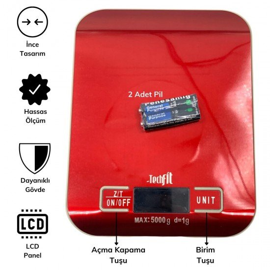 TF 1002 Hassas Ölçümlü Maksimum 5 Kg Kapasiteli Led Ekran Platin Dijital Mutfak Tartısı TF 1002 Hassas Ölçümlü Maksimum 5 Kg Kapasiteli Led Ekran Platin Dijital Mutfak Tartısı