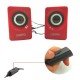 N62 1+1 Multimedia USB ve Jacklı Mini Hoparlör Yüksek Stereo Ses Sistemi 