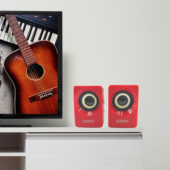 N62 1+1 Multimedia USB ve Jacklı Mini Hoparlör Yüksek Stereo Ses Sistemi 