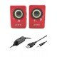 N62 1+1 Multimedia USB ve Jacklı Mini Hoparlör Yüksek Stereo Ses Sistemi 
