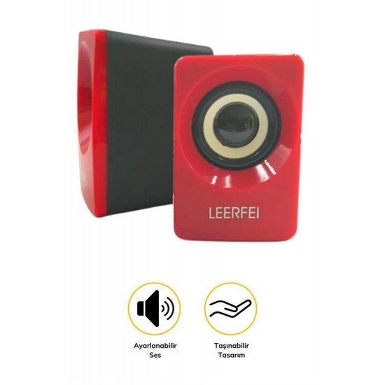 N62 1+1 Multimedia USB ve Jacklı Mini Hoparlör Yüksek Stereo Ses Sistemi 