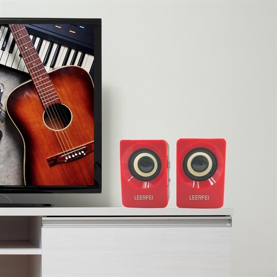 N62 1+1 Multimedia USB ve Jacklı Mini Hoparlör Yüksek Stereo Ses Sistemi 