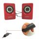 N62 1+1 Multimedia USB ve Jacklı Mini Hoparlör Yüksek Stereo Ses Sistemi 
