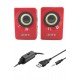 N62 1+1 Multimedia USB ve Jacklı Mini Hoparlör Yüksek Stereo Ses Sistemi 