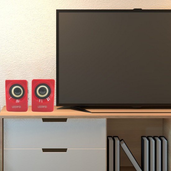 N62 1+1 Multimedia USB ve Jacklı Mini Hoparlör Yüksek Stereo Ses Sistemi 